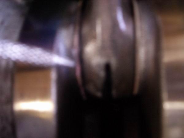 Damaged shime, Big end bearing failure.JPG