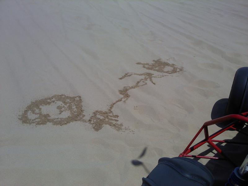 14 Some strange art work we came across in the dunes.jpg