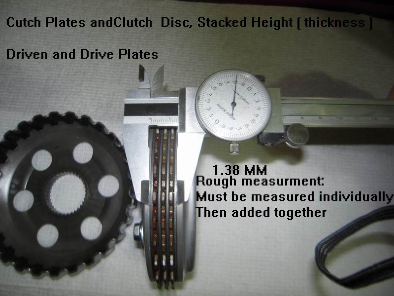 Rough measurement of Clutch Plates,Stack Height, Metal +Fiber.JPG