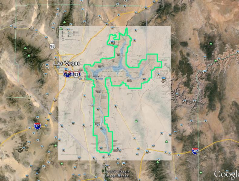 Lake Mead Recreational Area Boundry Map.jpg