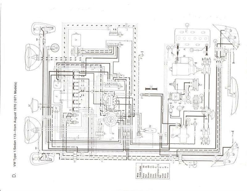 1970 Beetle wiring schematic Aug 70 and up A.jpg